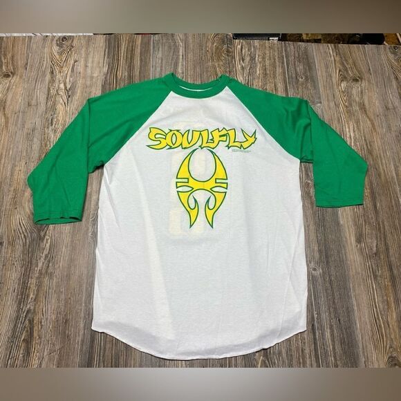 Vintage Other - RARE Vintage Soulfly Band 2000 Blue Grape Double Sided Shirt XLarge Made in USA